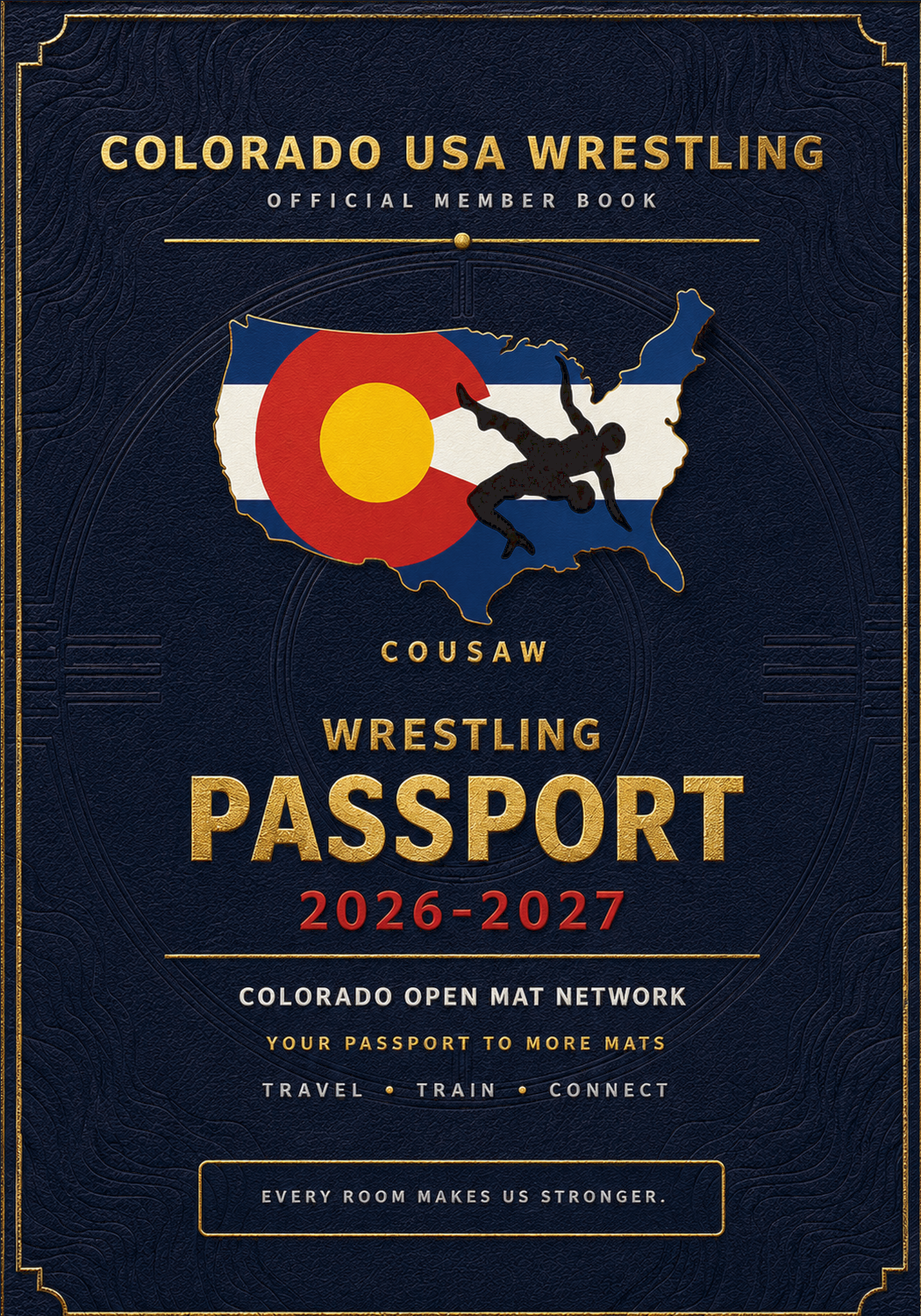 Physical COUSAW Passport stamp book